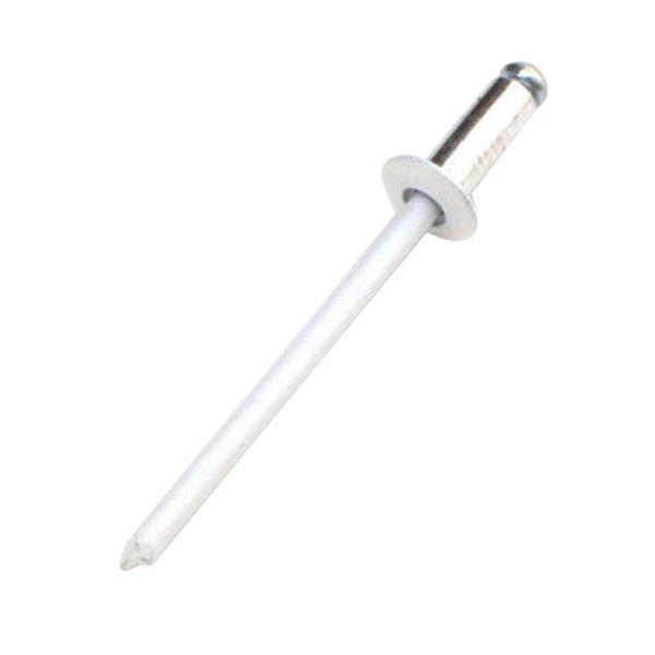 SK11 カラーリベット 30入 ホワイト(径3.2mm 締付板厚3.2〜4.8mm) 藤原産業 CR4-3W 返品種別B
