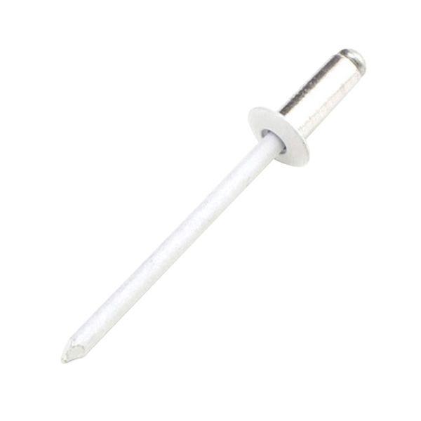 SK11 カラーリベット 20入 ホワイト(径4.0mm 締付板厚3.2〜6.4mm) 藤原産業 CR5-4W 返品種別B