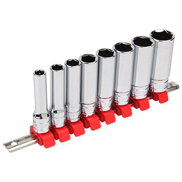 他サイト： SK11 ディープソケットセット 8個組 インチ(差込角9.5mm) 藤原産業 SHS308DI 返品種別Bの商品画像