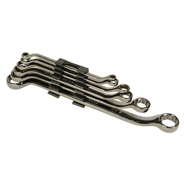 在庫状況：お取り寄せ/お届け：約2週間/◆濃いツヤ、ガンメタリック仕上げのメガネレンチセット◆六角ボルト、ナットの締付け、緩め作業◆表面にガンメタリック処理をしているので、キズが付きにくい/[SMW06GMSSK11]