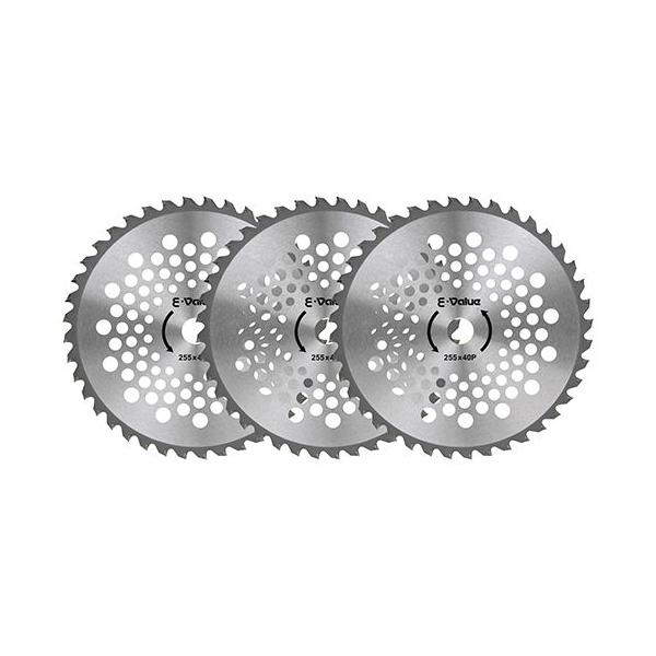 他サイト： E-Value 軽量タイプチップソー3枚組 255mm×3P E-Value ETT-255MMX3P 返品種別Bの商品画像