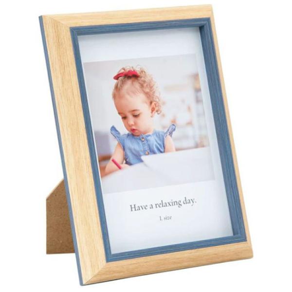 他サイト： フジカラー ナチュラルカラーフレーム 2302L Lサイズ(ブルー) FUJICOLOR ナチュラルカラ-F-2302L-BL 返品種別Aの商品画像