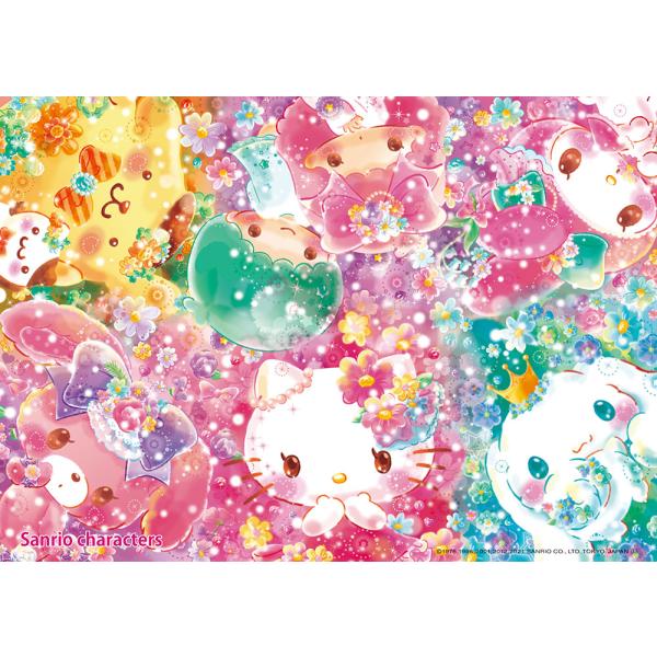 他サイト： ビバリー サンリオ フローラリウム お花に囲まれて 108ピース(108-842)ジグソーパズル 返品種別Bの商品画像