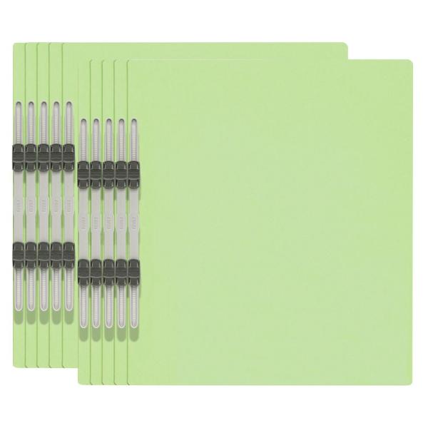 他サイト： プラス エコノミーフラットファイル A4-S 10冊パック(グリーン) NO.021E(79356) 返品種別Aの商品画像