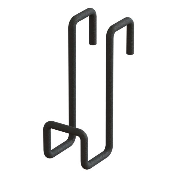 在庫状況：お取り寄せ/お届け：約2週間/◆ナゲシレールブラケットで設置した木材レールに掛けて利用できるフックパーツ◆厚み15〜19mmの木材に掛けられるフックです/[KXK211ヘイアンシンドウ]