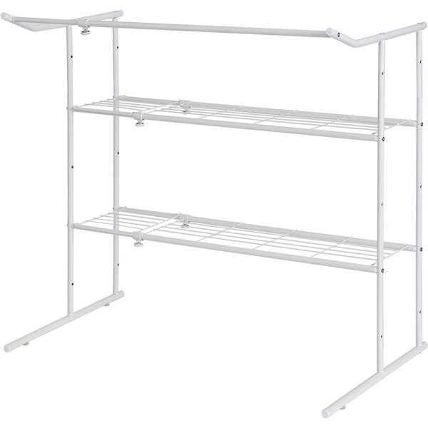 在庫状況：お取り寄せ/7日〜10日で出荷/◆伸縮押入れ収納棚◆ハンガーパイプ付・サイズ：幅76〜105cm×奥行56×高さ90cm/[OHW40ヘイアンシンドウ]