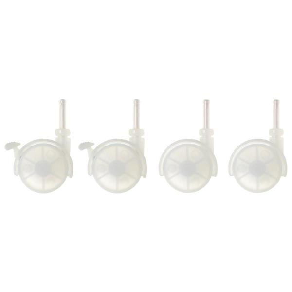 在庫状況：お取り寄せ/7日〜10日で出荷/◆差し込むだけで簡単に取り付けられるキャスター。◆キャスターをつけることでお掃除の時などに移動が楽になります。・セット内容：ストッパー付き/2個、ストッパー無し/2個/[CSP9クリア]