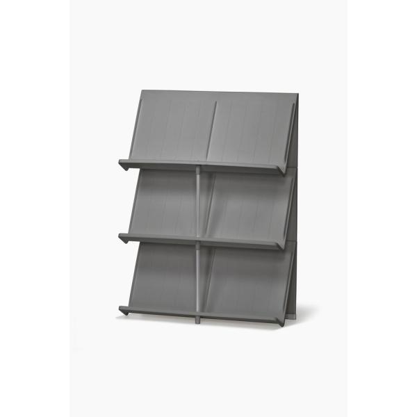 在庫状況：お取り寄せ/7日〜10日で出荷/◆蓋や扉がないのでサッと取り出せる、スリムタイプの3段シューズラック。◆超薄型ながら大人用の靴を6足まで収納可能。◆たくさん収納しても圧迫感がなく、エントランススペースが広くなる。・サイズ(約)：幅...