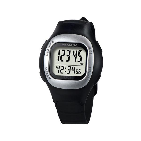 在庫状況：在庫僅少/2020年12月 発売/◆3D加速度センサー搭載で、左右どちらの手首につけても計測可◆腕時計タイプ万歩計だから、使いやすい! 見やすい◆歩行判定機能が歩行以外の振動計測を抑制/[TM360B]