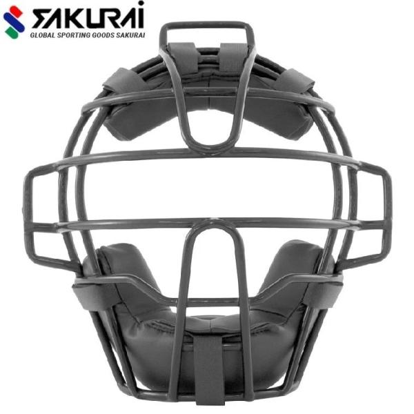 在庫状況：お取り寄せ/◆軟鉄中空鋼製で軽くて丈夫な、ソフトボール用キャッチャーマスク。◆軽量なのであらゆる場面で素早い反応ができる。/[PM100BKサクライ]