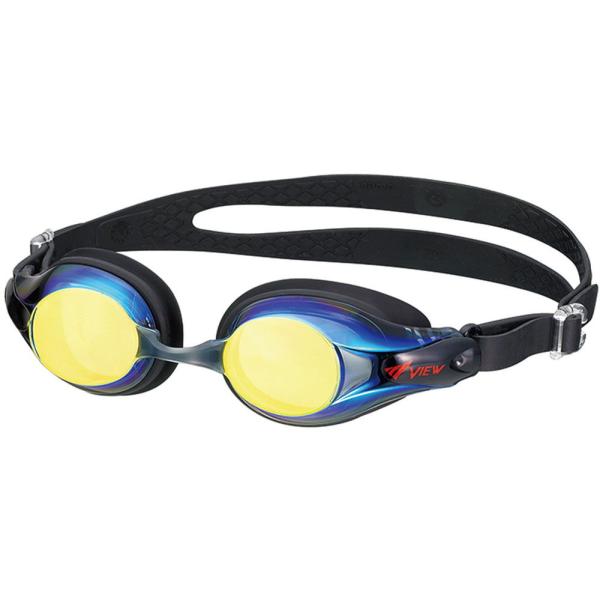 他サイト： VIEW(ビュー) 男の子向け 子ども用スイミングゴーグル ZUTTO ミラータイプ(BKY)  返品種別Aの商品画像