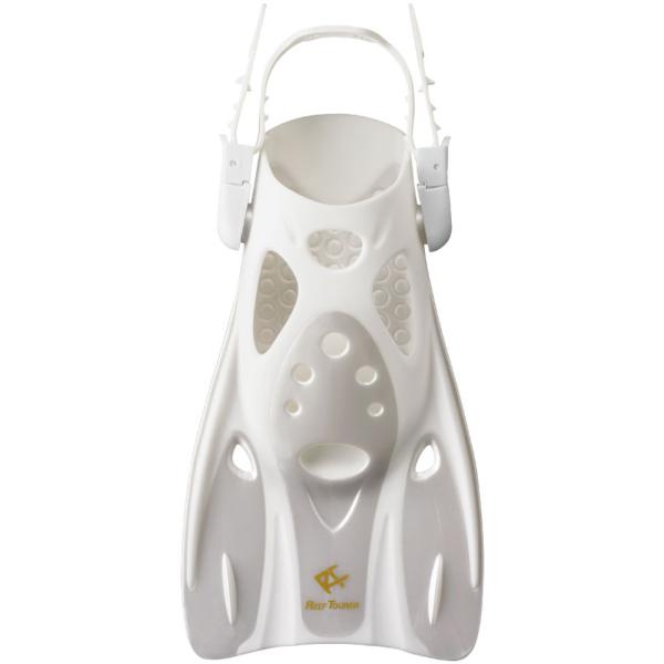 在庫状況：お取り寄せ/お届け：約2週間/◆軽量本格タイプのコンパクトストラップフィン。◆小さいながらもしっかりと推進力が得られる。◆足のスレを防止する柔らかいフットポケット。/[TBTRF0106WS]