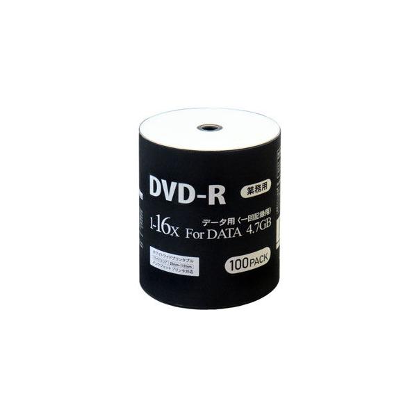 マグラボ データ用16倍速対応DVD-R 100枚パック4.7GB ホワイトプリンタブル DR47JNP100_BULK 返品種別A