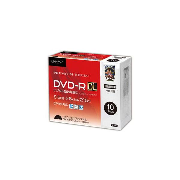 HIDISC　録画用DVD-R [10枚/8.5GB/インクジェットプリンター対応]　HDDR21JCP10SC