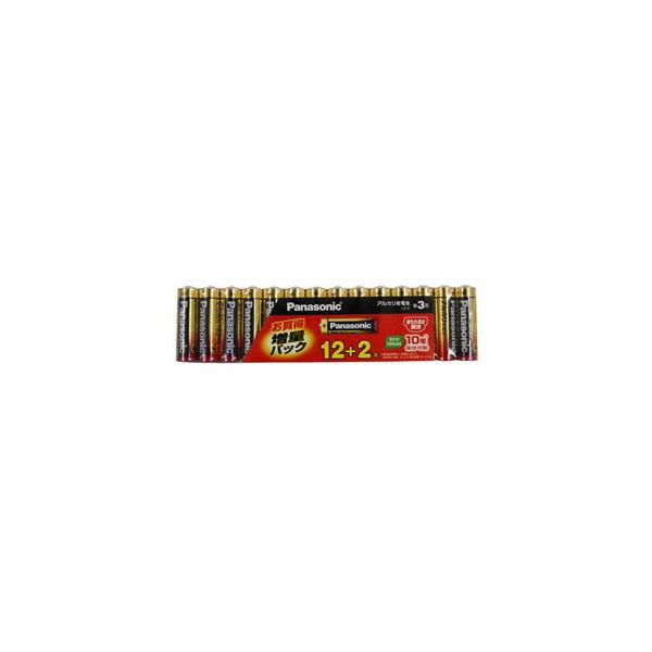 パナソニック アルカリ乾電池単3形 12本パック+2本パック(増量パック) Panasonic LR6XJSP/ 14S 返品種別A