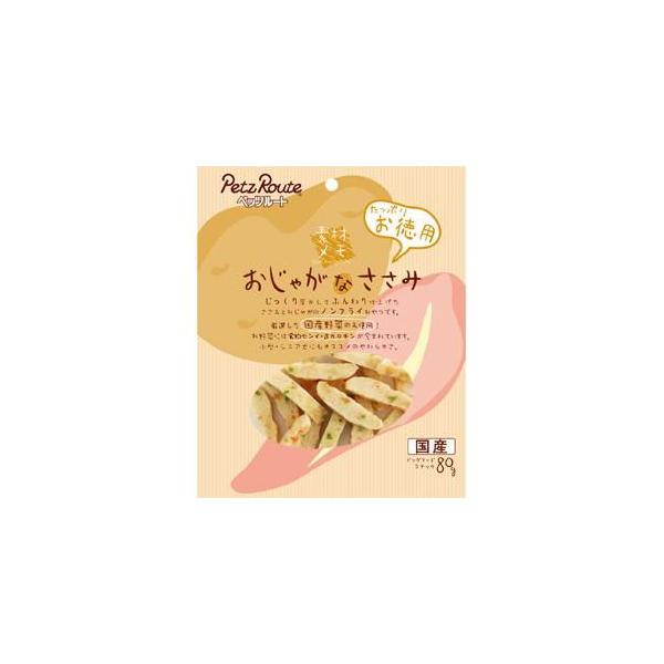 他サイト： おじゃがなささみ お徳用 80g ペッツルート 返品種別Bの商品画像