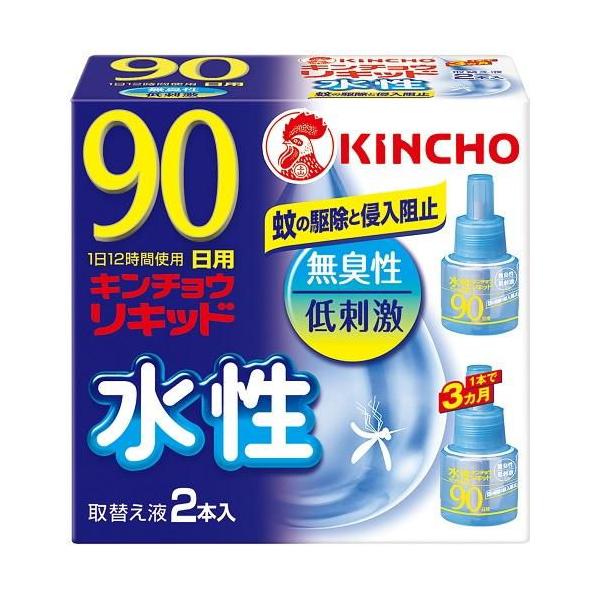 他サイト： 水性キンチョウリキッド 90日 無香料 取替え液 2本入 キンチョウ 返品種別Aの商品画像