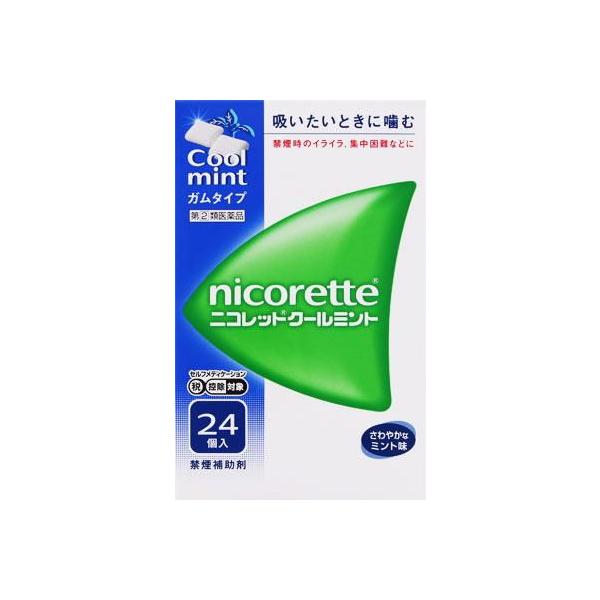 在庫状況：お取り寄せ/お届け：約2週間/★携帯電話でご覧の方はPC版説明文又は全文を読むをご確認ください/キーワード:禁煙時のイライラ・集中困難・落ち着かないなどの症状の緩和/[ニコレツトクルミント24コ]