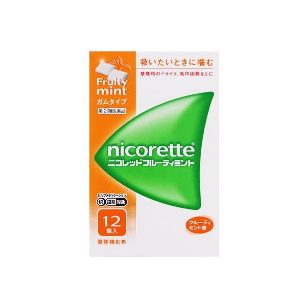 在庫状況：お取り寄せ/お届け：約2週間/★携帯電話でご覧の方はPC版説明文又は全文を読むをご確認ください/キーワード:禁煙時のイライラ・集中困難・落ち着かないなどの症状の緩和/[ニコレツトフルテイミント12コ]