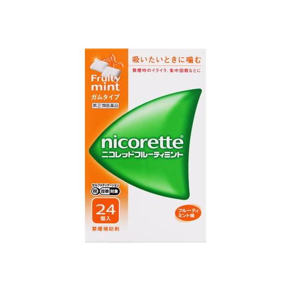 在庫状況：お取り寄せ/お届け：約2週間/★携帯電話でご覧の方はPC版説明文又は全文を読むをご確認ください/キーワード:禁煙時のイライラ・集中困難・落ち着かないなどの症状の緩和/[ニコレツトフルテイミント24コ]