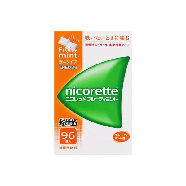 他サイト： (第(2)類医薬品) アリナミン製薬 ニコレットフルーティミント 96個 ◆セルフメディケーション税制対象商品 返品種別Bの商品画像