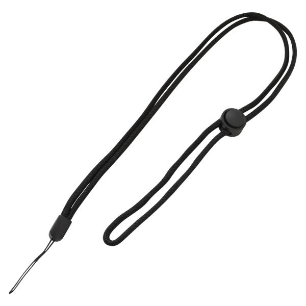 他サイト： ラスタバナナ 丸紐ネックストラップ 長さ調整パーツ付(ブラック) RNST03BK 返品種別Aの商品画像