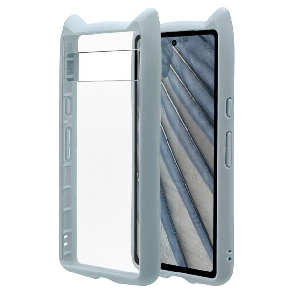 他サイト： ラスタバナナ Google Pixel 7a用 猫耳ケース MIMI PC×アクリル(スモーキーブルー) 7523PXL7AHB 返品種別Aの商品画像