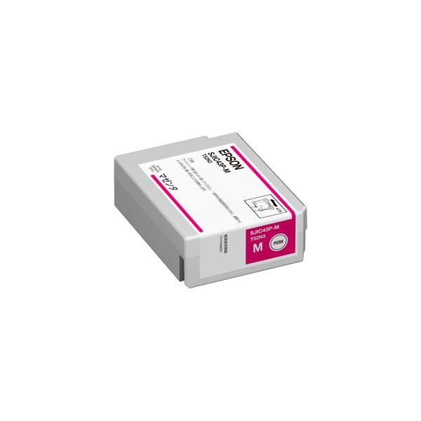 EPSON インクカートリッジ SJIC43P-M マゼンタ 5個セット エプソン（EPSON） ［純正］ インクカートリッジ(マゼンタ) EPSON