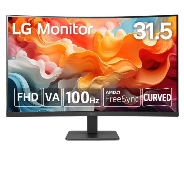 LG [31.5型 曲面型 LG Monitor / VA / 100Hz / NTSC 72