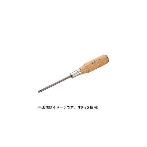 KTC(京都機械工具) 木柄ドライバ クロス貫通タイプNo.1 KTC PD-1 返品種別B