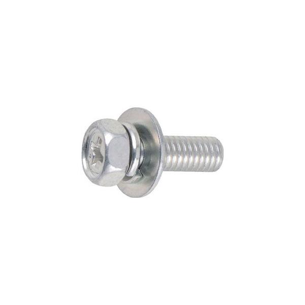 他サイト： トラスコ中山 組込ボルト アブセットP-3 三価白 サイズM8X15 10本入 B7680815 返品種別Bの商品画像