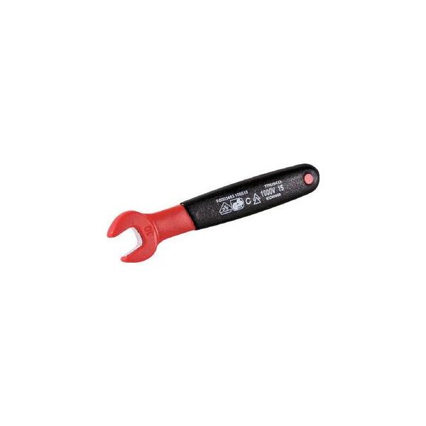 トラスコ中山 絶縁片口スパナ 10mm 絶縁工具(スパナ) TZSS-10 返品種別B