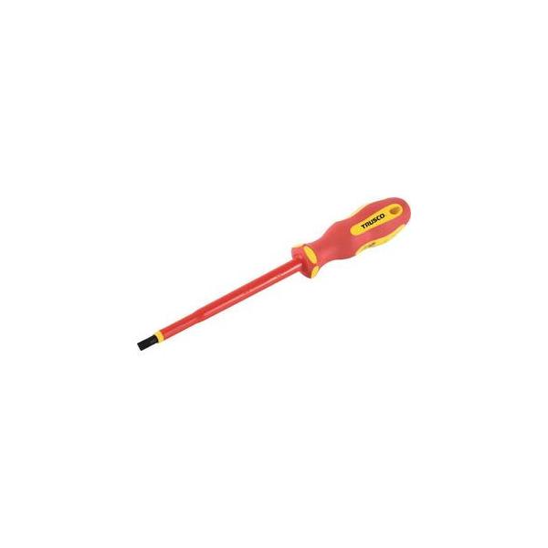 トラスコ中山 絶縁ドライバー(マグネット入り)(-5.5×125mm) TZD-5.5-125 返品種別B