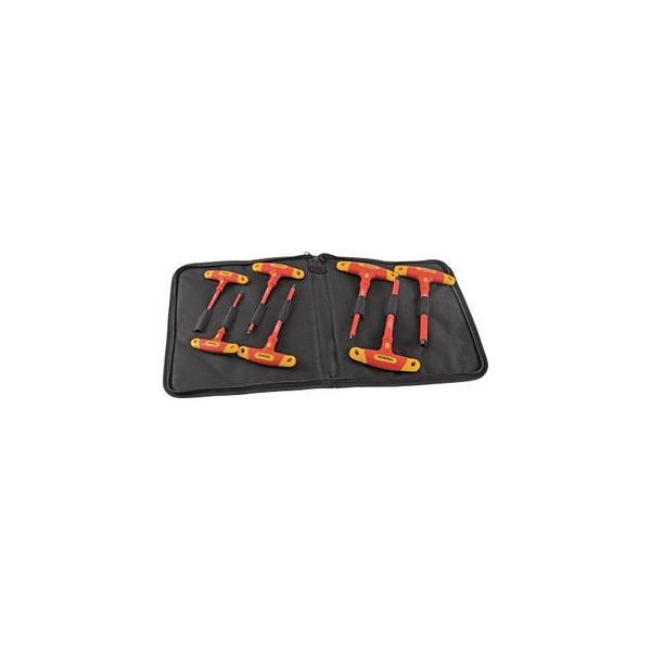 トラスコ中山 絶縁T型六角棒レンチ7本セット 絶縁工具(ハンドル) TZTR-7S 返品種別B