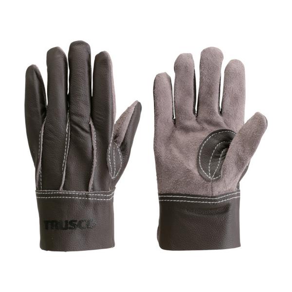 TRUSCO中山 トラスコ中山 牛本革製手袋 ブラウン M TRUSCO TKBR-M 返品