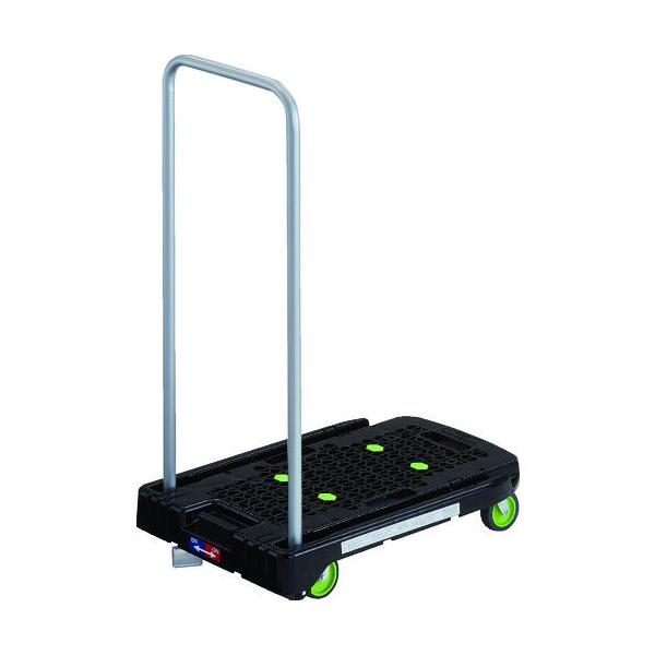 在庫状況：お取り寄せ/取引先在庫あり3日〜5日で出荷/※転倒防止機能はありません。転倒にご注意ください。◆天板をメッシュ構造にすることで、床面からの反響音を抑え走行が静かです。◆ハンドルを収納すると、平台車として使用可能です。◆ハンドルを後...