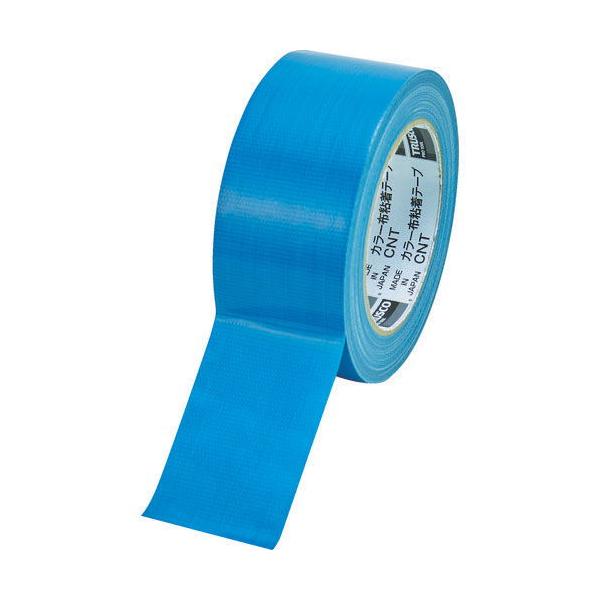 他サイト： トラスコ中山 カラー布粘着テープ 幅50mm長さ25m(ブルー) CNT-5025-B 返品種別Bの商品画像