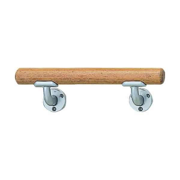 トラスコ中山 横型 ミニ手すり 35φ×300mm(シルバ-ライトオ-ク) トラスコ中山 HBIY-300-SO 返品種別B