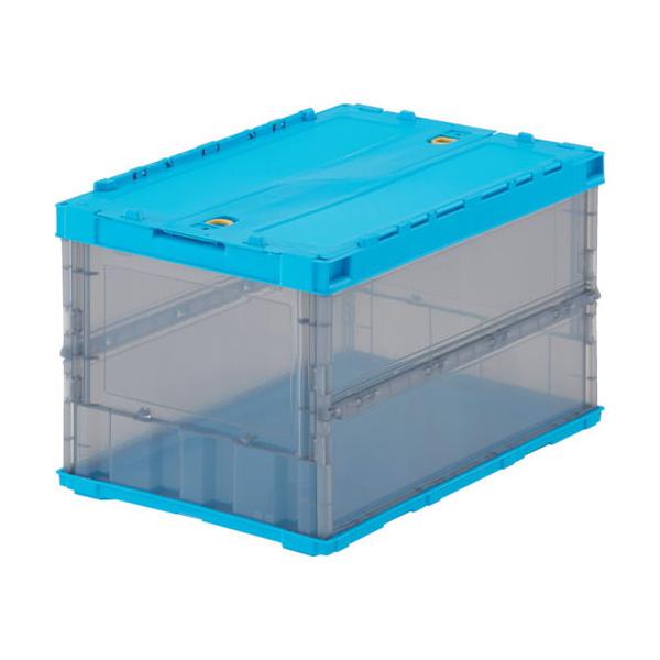 在庫状況：お取り寄せ/取引先在庫あり3日〜5日で出荷/◆中が透けて見えるため、コンテナの中身が判別しやすく、保管・管理に最適です。◆折りたたんだ時の高さを最大限まで追求、従来タイプに比べて最大35％低く、これにより輸送運賃・保管スペースを大...
