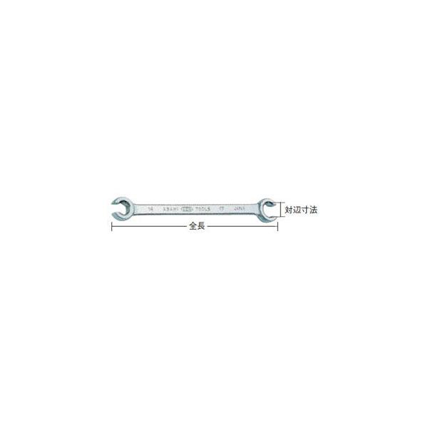 旭金属工業 両口フレアーナットレンチ8mm×10mm FW0810 返品種別B