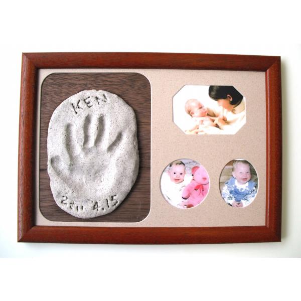 在庫状況：お取り寄せ/お届け：約2週間/※電子レンジ、過熱水蒸気タイプのオーブンレンジでの作製不可。◆粘土で手形や足形をとって、お子様の成長記録を石のようなレリーフに残せます。◆オーブン、オーブンレンジ、オーブントースターで焼くことで硬化す...