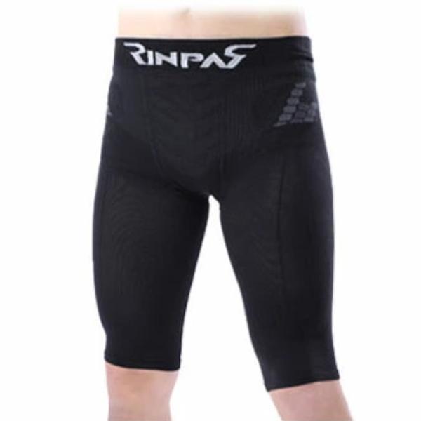 RINPAS(リンパス) メンズ サポートウェア スパッツ(ブラック・サイズ