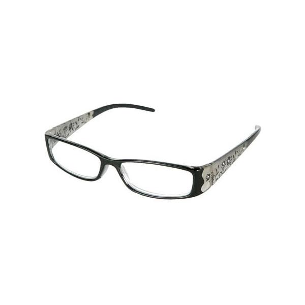 在庫状況：お取り寄せ/◆大人の色香漂う、知的で上品な華やかさ。◆磨りガラスの様な質感のテンプルに、小花柄とさり気なくビジューがあしらわれた、スクエアタイプのリーディンググラス。◆大人の女性の横顔に、知的で上品な華やかさを演出します。/[45...