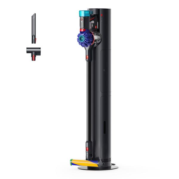 ダイソン クリーンドック式スティッククリーナー 充電式 パワーブラシ ビンカ/ ブラック (掃除機)Dyson V10 Optic + Auto-empty Dok SV55FFPLDOK 返品種別A