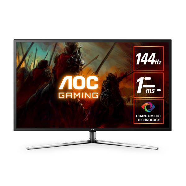 AOC 43型 ゲーミング液晶ディスプレイ(1ms(MPRT)/ 144Hz/ 4K UHD/ VA/ 半光沢/ スピーカー搭載)ブラック＆シルバー 09Vシリーズ G4309VX/ D/ 11 返品種別A