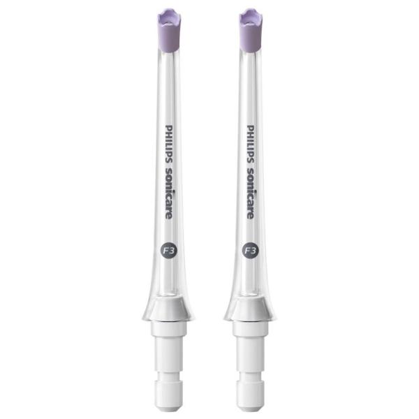 他サイト： フィリップス カドストリームノズル(クリア)(2本入り) PHILIPS Sonicare F3 Quad Stream nozzle ソニッケアーパワーフロッサー替ノズル HX3062/ 00 返品種別Aの商品画像