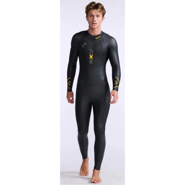 2XU メンズ トライアスロン用ウェットスーツ BLK/AMB サイズ：M 2XU メンズ トライアスロン用ウェットスーツP:1 プロペル