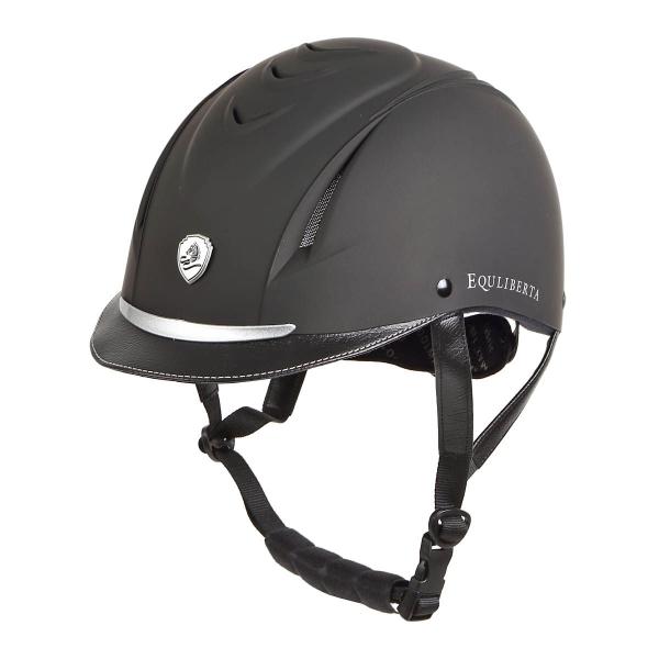 乗馬用品 EQULIBERTA イージス ダイヤル調整ヘルメット チャコールグレー 乗馬 馬具