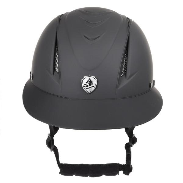 乗馬用品 EQULIBERTA イージスポロバイザー ダイヤル調整ヘルメット チャコールグレー 乗馬 馬具