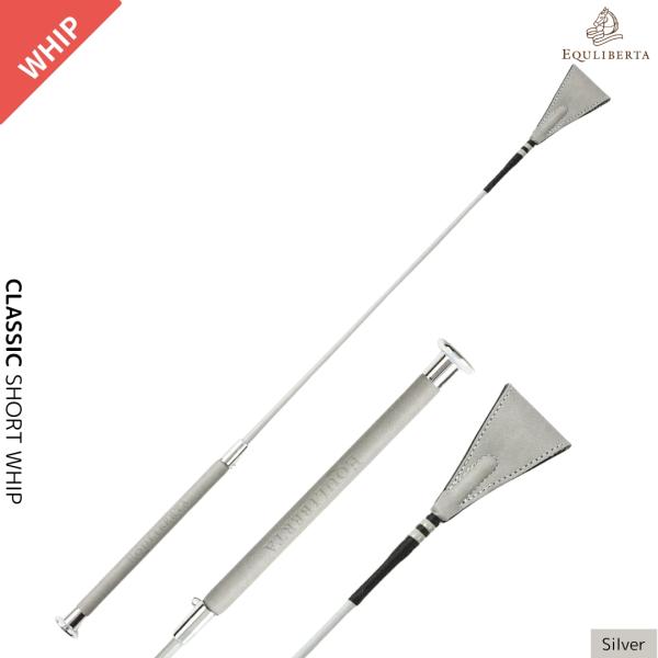 光沢のあるグリップエンドと「EQULIBERTA」のエンボス加工が施されたグリップがプレミアムな雰囲気の短鞭。■ブランドEQULIBERTA（エクリベルタ）分類タグ:  【鞭（ムチ）】  【短鞭】  【EQULIBERTA（エクリベルタ）】...